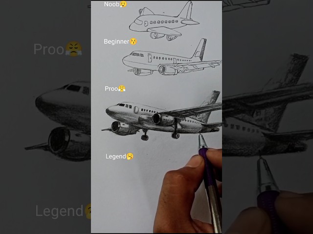 Draww realistic Aeroplane🤯🥵#art #drawing #shorts #viral class=