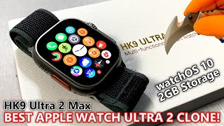 HK9 Ultra 2 Max SmartWatch Unboxing & Full Review Best Apple Watch Ultra 2 Replica - ASMR