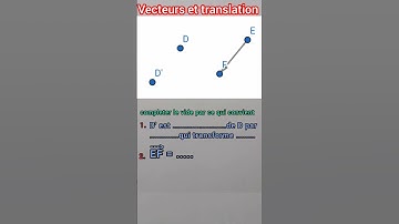 Vecteurs et translation | maths #maths #mathematics #vecteurs #translation #chasles #video #shorts