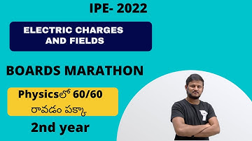 Electric Charges and Fields || Important Questions for IPE || TS_IPE || INTERMEDIATE 2nd Year
