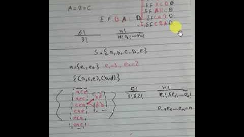 Permutation with objects of the same kind