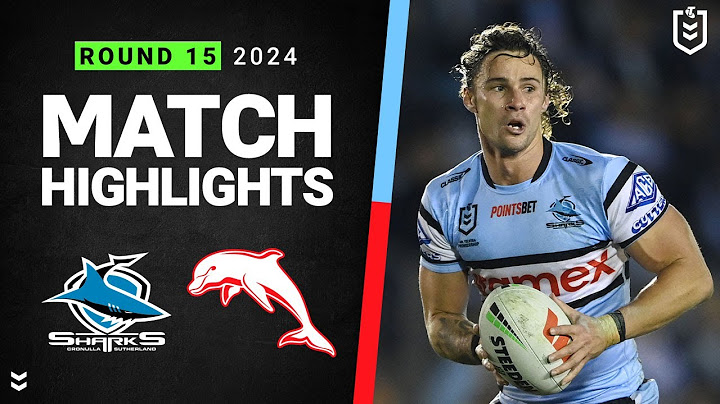 NRL 2024 | Sharks v Dolphins | Match Highlights