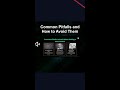 Common Pitfalls and How to Avoid Them #ai #artificialintelligence #machinelearning #aiagent Common