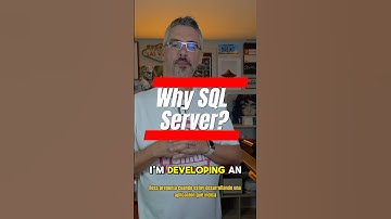 Why SQL Server?