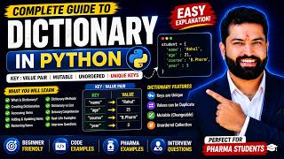 Python Dictionary Explained in One Video | Dictionary Methods & Operations | Python for Beginners