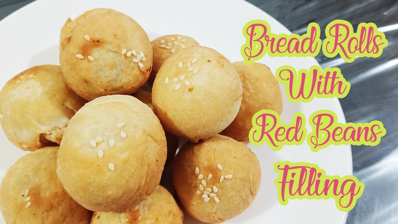 Bread Rolls With Red Beans Filling Recipe YouTube