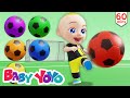 The colors song soccer game play  more nursery rhymes  kids songs  baby yoyo