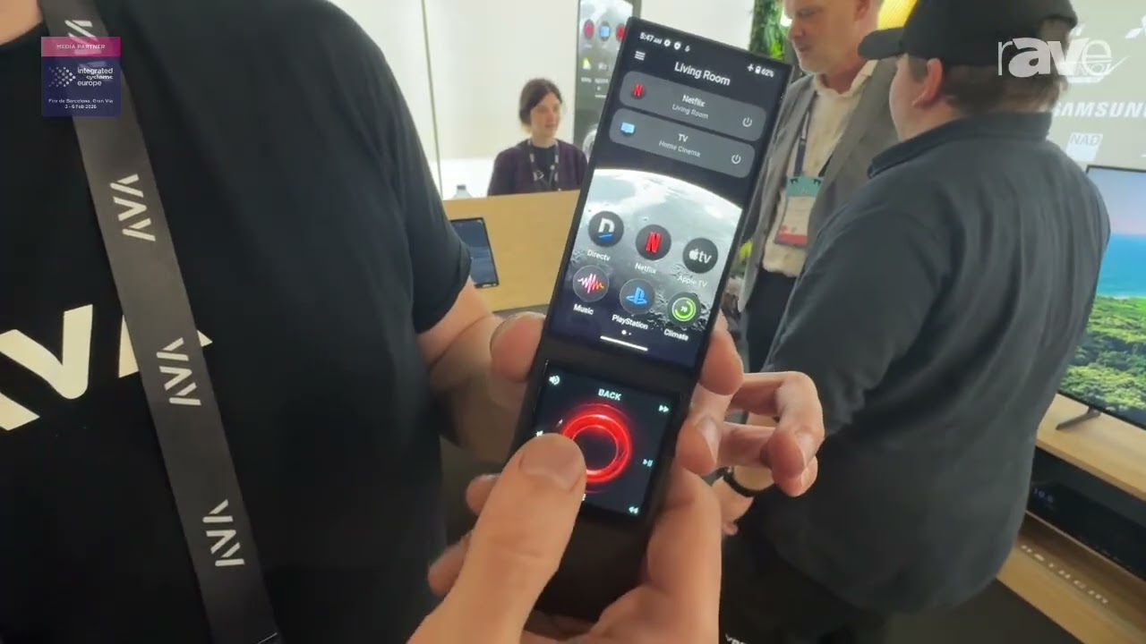 ISE 2026: AVA Demonstrates Whole Home Control Cinema Remote and Flat IR Emitter