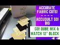 AccuQuilt GO! Qube Mix &amp; Match 12" Block - 3-1/2" (3" Finished) Square