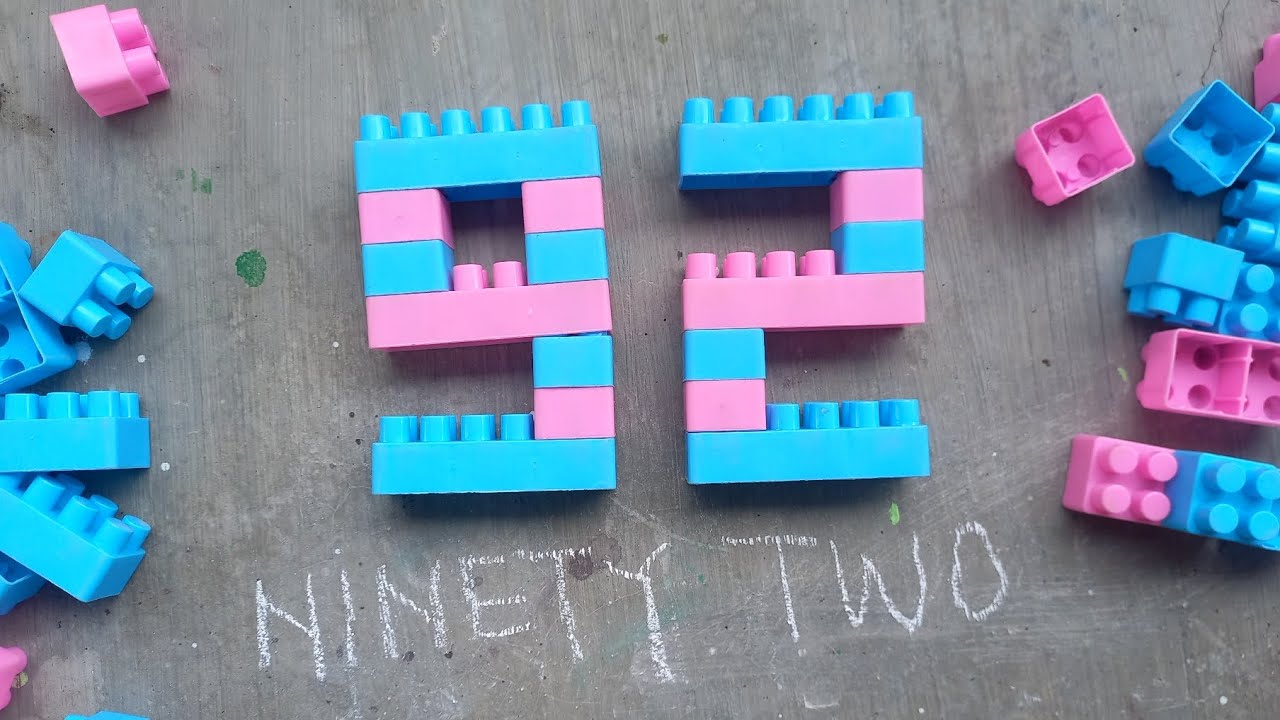 Satisfying diy number Ninety two / ASMR Building blocks lego