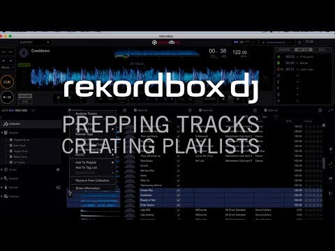 rekordbox dj - Подготовка треков и создание плейлистов