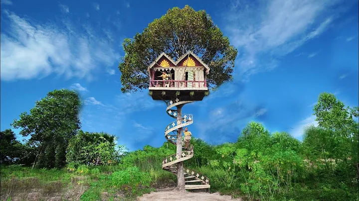 Survival Girl Living Alone 90 Days Building Modern Luxury Treehouse Billionaire Dream Life intheWild