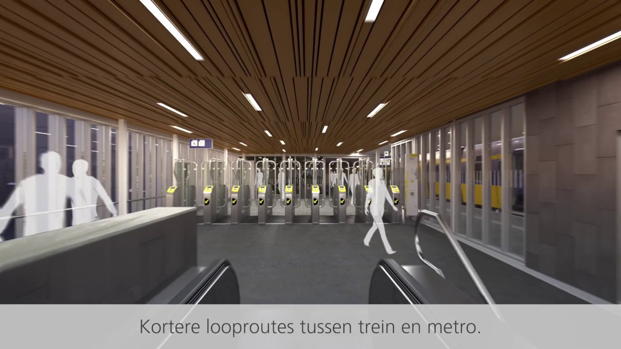 Animatie station Rotterdam Alexander