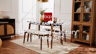 Best Choice 3-Piece Mid-Century Modern Dining Set—Space Saving Style screenshot 5