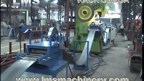 SELECTIVE RACK OMEGA SECTION ROLL FORMING MACHINE