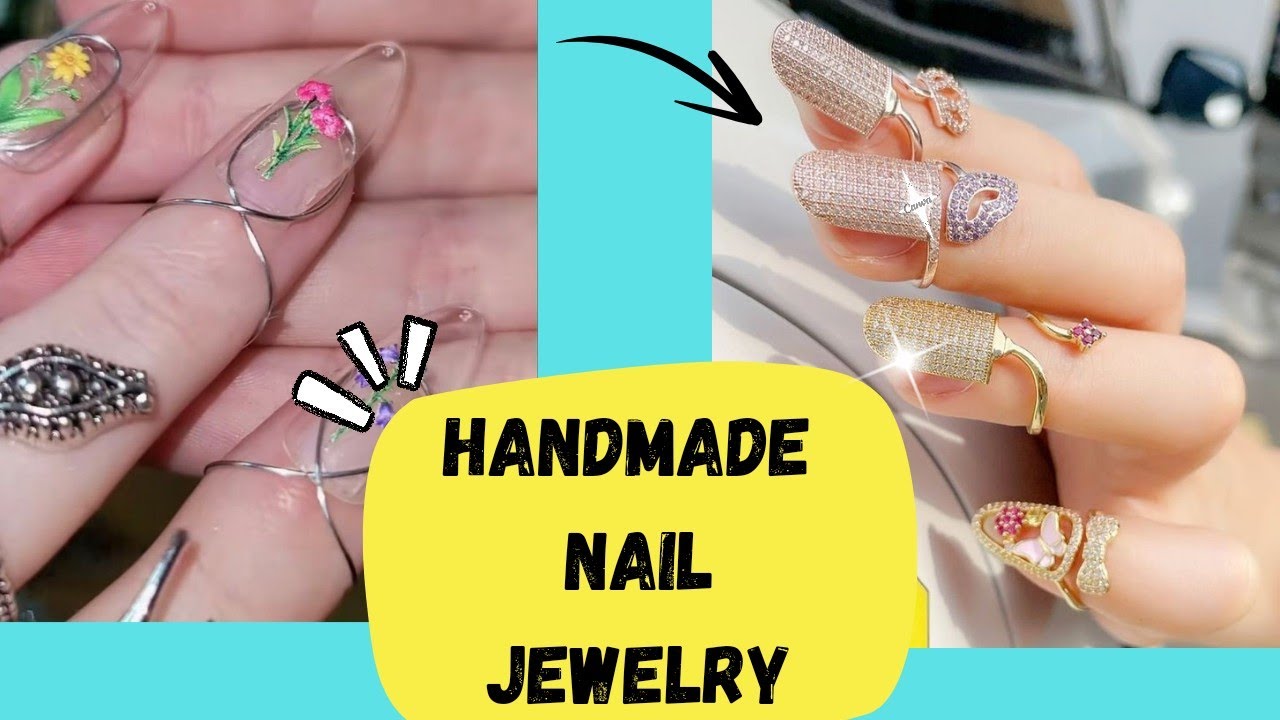 "Elegant Nail Jewels: Transform Your Look" how to make nail jewelry / Diy nail jewelry