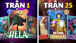 Chủ Tiệm Net chơi 25 TRẬN từ Deck Hela Tribunal | MARVEL SNAP