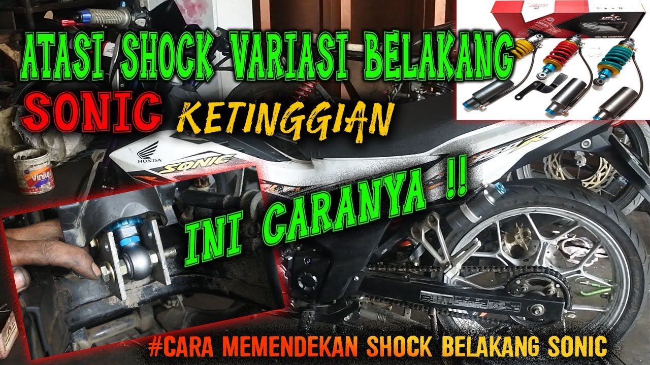 CARA MEMENDEKAN SHOCK BELAKANG SONIC 150R=Pemendek shock belakang ||Ceper