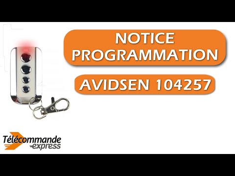 Comment programmer votre télécommande AVIDSEN 104257 ?