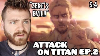 WAR HAMMER TITAN?!? WHO??! | ATTACK ON TITAN EPISODE 2 | SEASON 4 | New Anime Fan! | REACTION