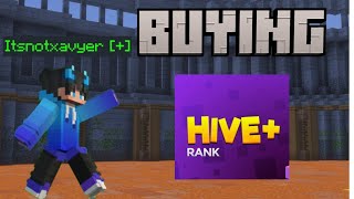 Buying Hive+ Rank on Hive server *I'm broke*