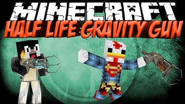 Gravity Gun Mod: Minecraft Half Life Gravity Gun Mod Showcase!