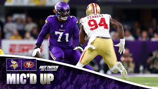 Christian Darrisaw Mic'd Up During Minnesota Vikings vs. San Francisco 49ers MNF Game