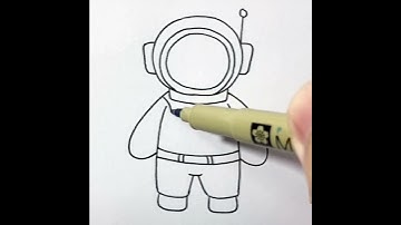 Easy Drawing Tricks Of Astronaut