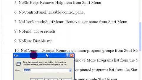 10. Remove common program groups from Start Menu