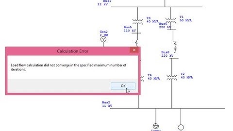 How to solve LOAD FLOW did not CONVERGE/DIVERGE problem on ETAP (EXPLAINED)