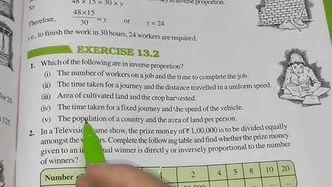 Ex-13.2 Chapter -13 Direct and Inverse Proportion Introduction || Class 8th Maths