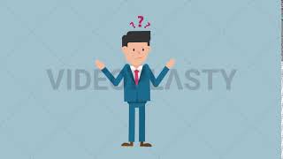 Corporate Man Looking Confused Animation [ MOV | GIF ]