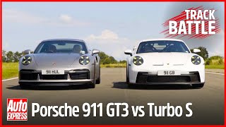 Porsche 911 Gt3 Vs 911 Turbo S Track Battle Steve Sutcliffe On The Limit Auto Express