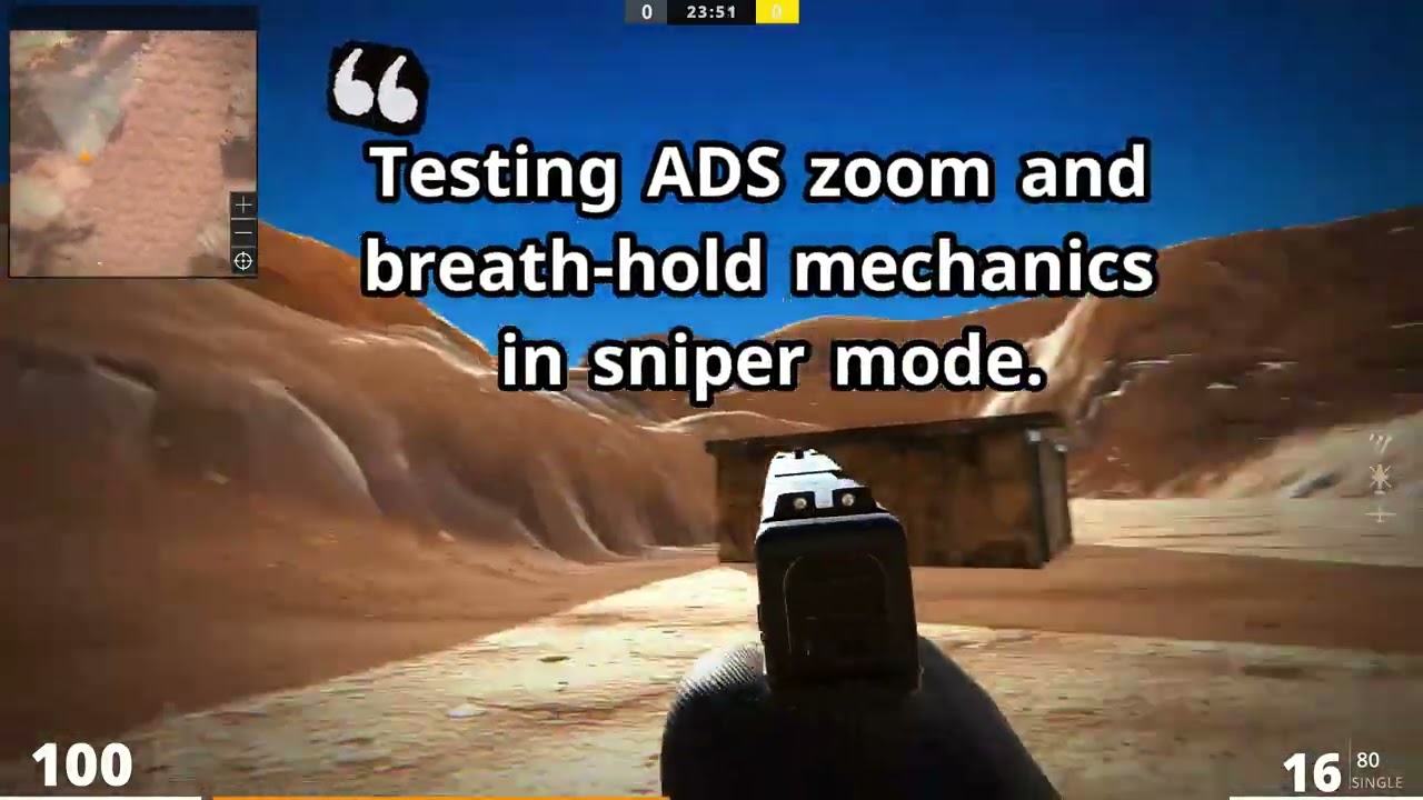 Sniper Mechanics Test – BLASTFORGE (WIP)