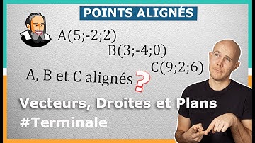 Montrer que 3 POINTS sont ALIGNÉS dans l