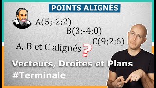 Montrer Que 3 Points Sont Alignés Dans Lespace - Exercice Corrigé - Terminale