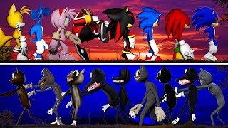 All Cartoon Cat & Cartoon Dog CREATURES VS All Sonic The Hedgehog CREATURES