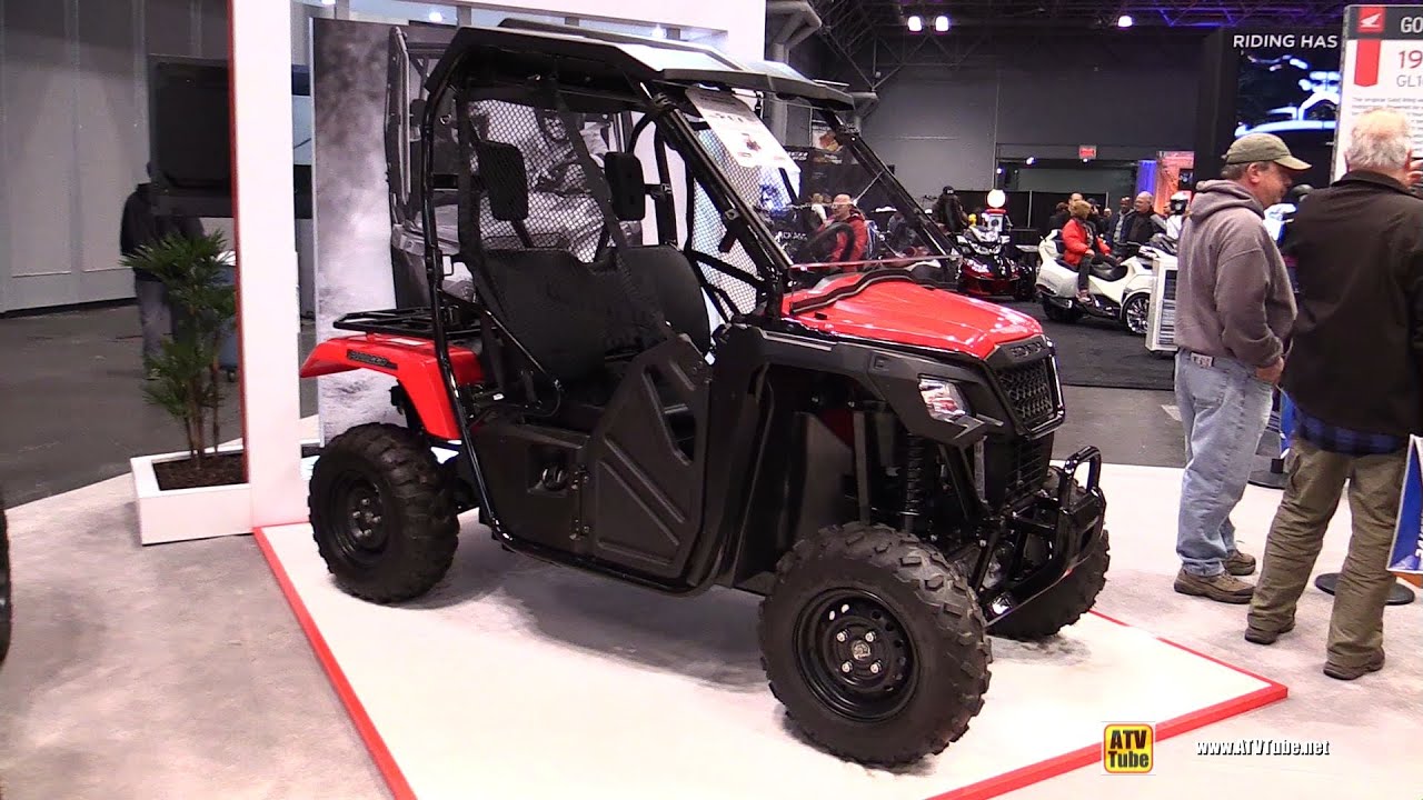 2015 Honda Pioneer 500 Side by Side ATV Walkaround 2014 NY Motorcycle Show YouTube