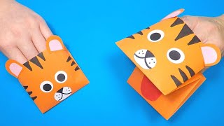 How to Make a Tiger Paper Hand Puppet | Chinese New Year of the Tiger