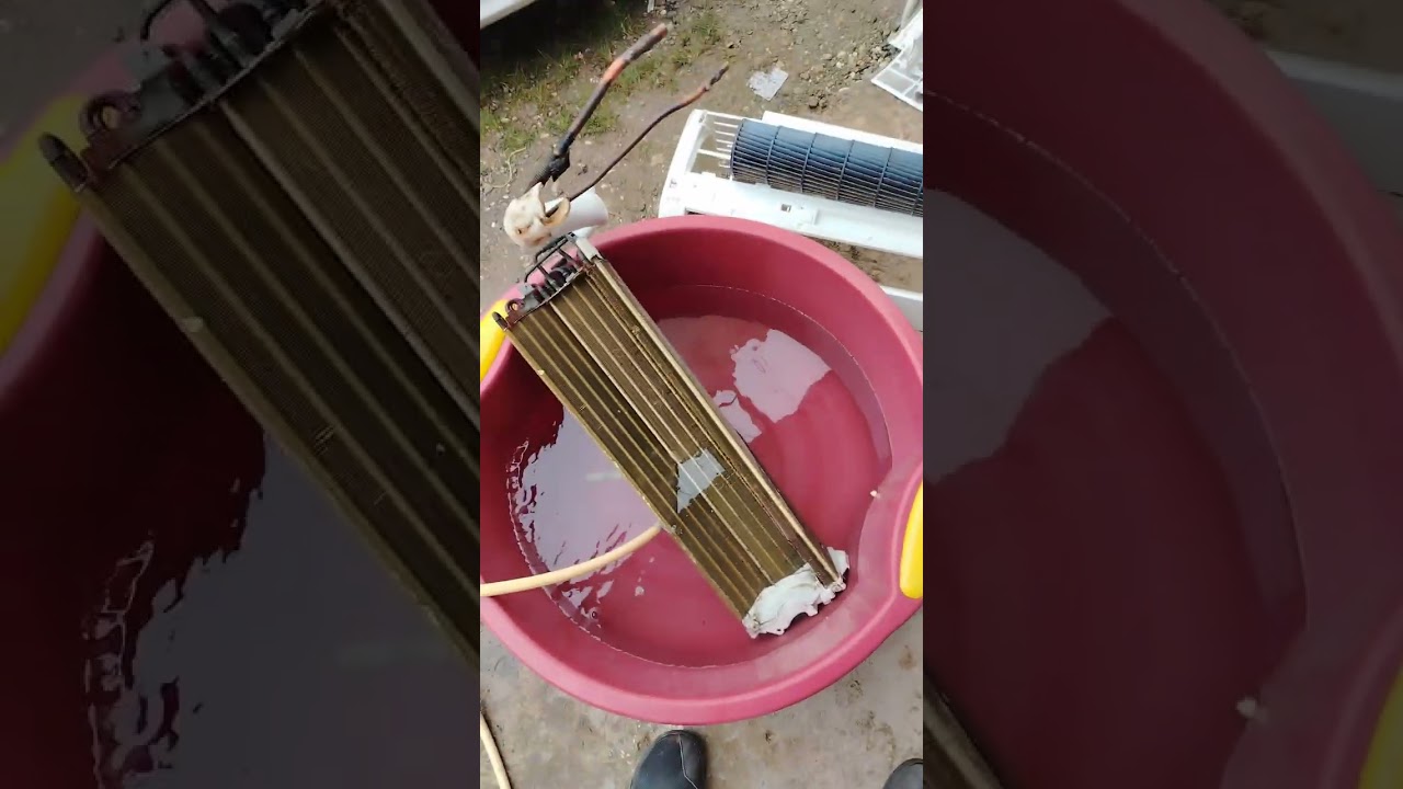 Reparación de fuga en evaporador de aire acondicionado 