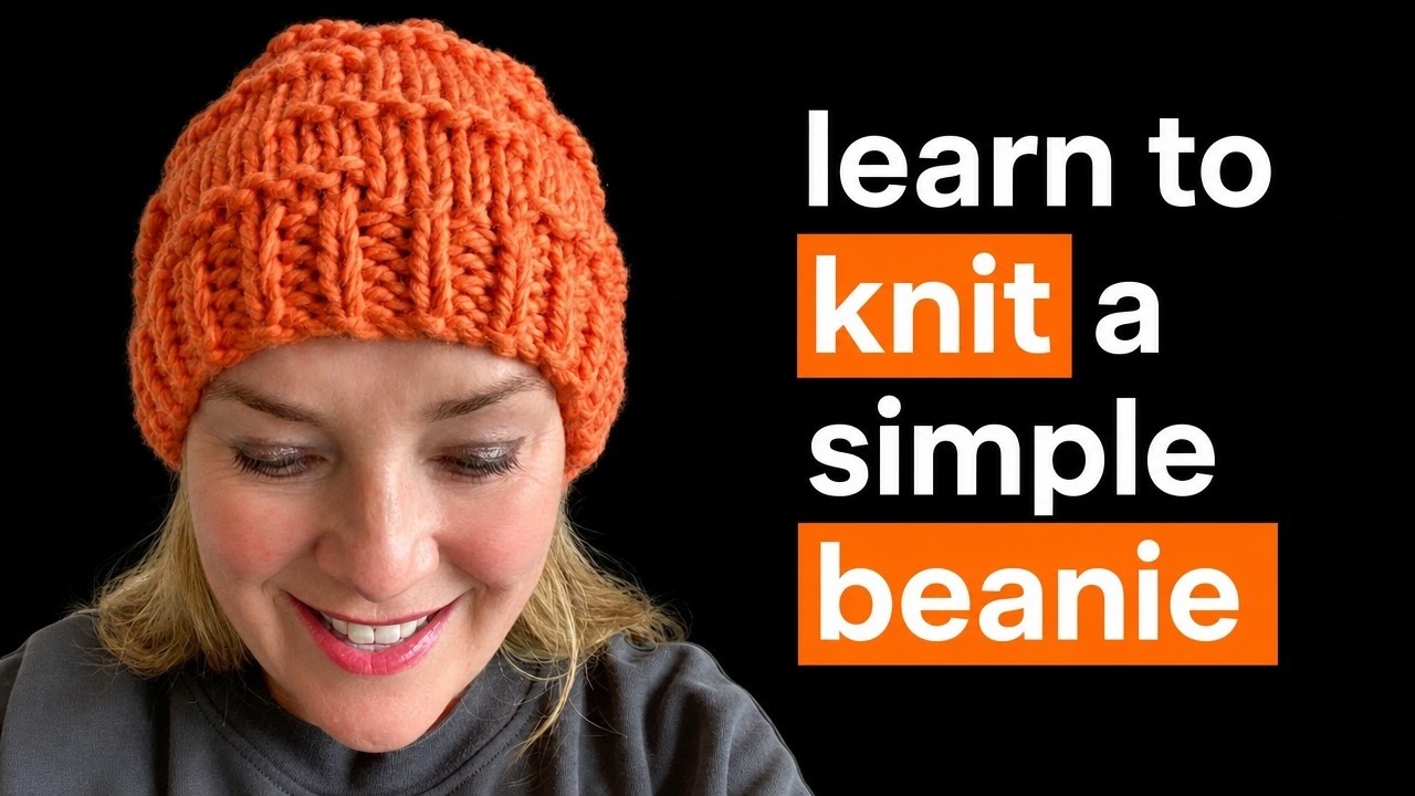 Learn to Knit a Simple Beanie - YouTube