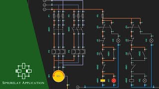 Rangkaian Bergantian Menggunakan Motor 3 Phase Simurelay