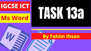 Task 13a placing an object in document