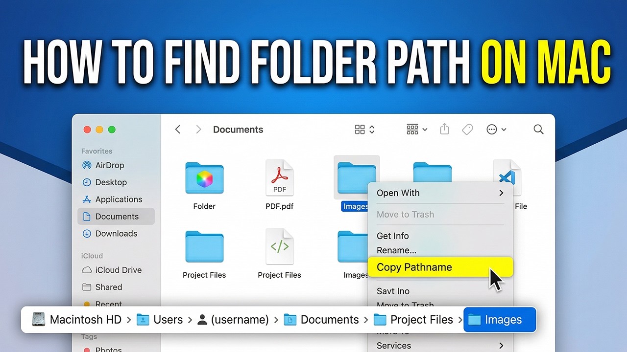 How to Find Folder Path on Mac - YouTube