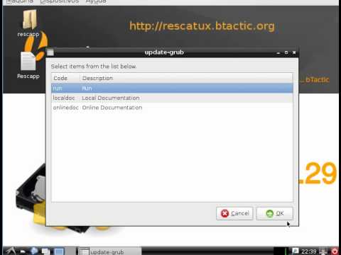 Easy Grub menu update thanks to Rescatux