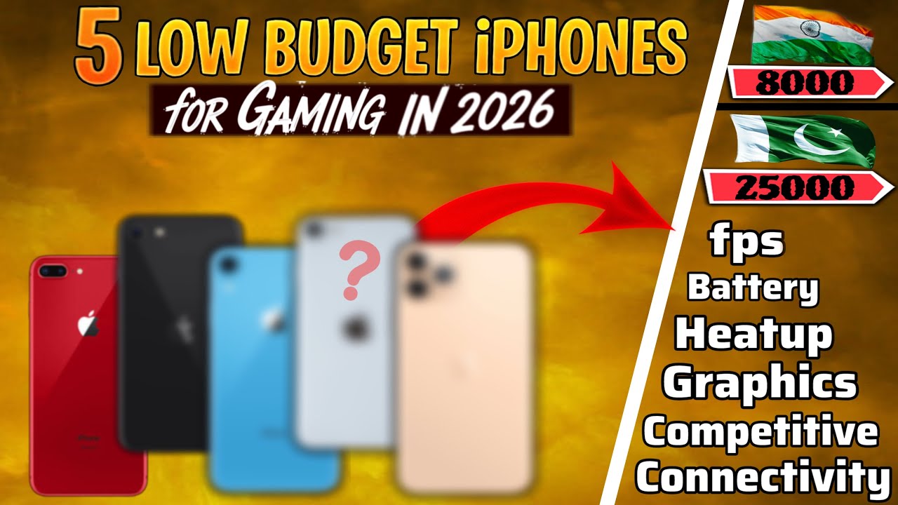 Low Budget IPhones For Gaming In 2026 Low Budget IPhone For PUBG BGMI 