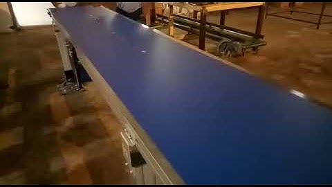 Modular aluminum Knife edge belt conveyor