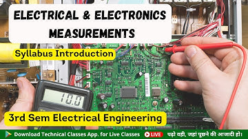 Electrical and Electronic Measurements (Syllabus Introduction) || 3rd Sem. Electrical || Polytechnic