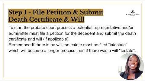 Understand the 10 Step Probate Process!!