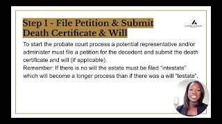 Understand the 10 Step Probate Process!!